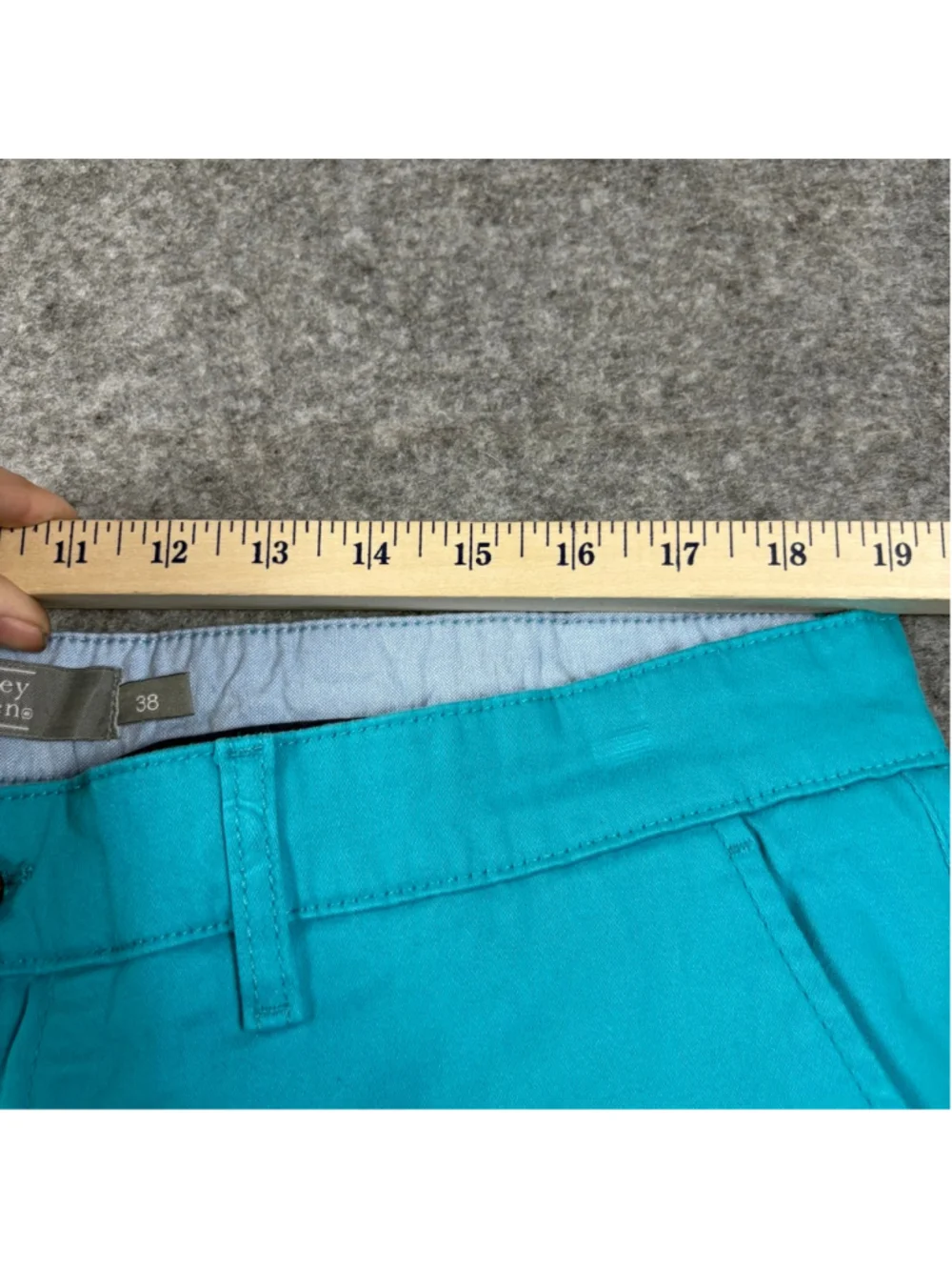 Mens 38 Berkley Jensen Blue Chino Shorts Stretch Casual Golf 10”